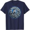 imageStar Wars Darth Vader Retro Helmet and Name TShirtNavy Blue