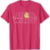 imageStar Wars Logo and The Child from The Mandalorian TShirtRed Heather