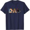 imageStar Wars Luke Yoda Darth Vader Dad Fathers Day Birthday TShirtNavy Blue