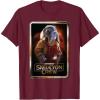 imageStar Wars Skeleton Crew Neel with Series Logo Disney TShirtBurgundy