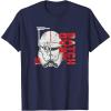 imageStar Wars The Bad Batch Crosshair Logo V2 TShirtNavy Blue