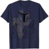 imageStar Wars The Mandalorian Muted Warrior TShirtNavy Blue
