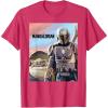 imageStar Wars The Mandalorian The Child Painting TShirtRed Heather