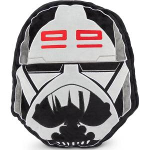 imageJay Franco Star Wars The Bad Batch Echo Shaped Decorative Pillow  Kids Super Soft Throw Plush Pillow  Measures 16 inches Official Star Wars ProductGray  Echo
