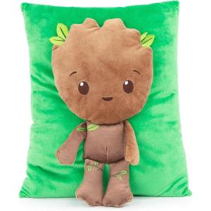 imageJay Franco Star Wars The Mandalorian Baby Yoda Grogu 3D Snuggle Pillow  Super Soft  Measures 15 Inches Official Star Wars ProductGreen  Groot