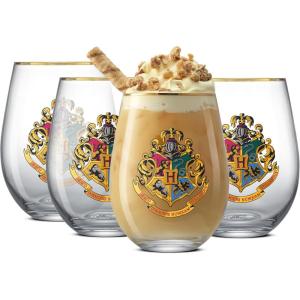 imageJoyJolt Star Wars Cosmic Color Stemless Drinking Glasses 19oz Glass Cups ft Darth Vader Stormtrooper Boba Fett R2D2  Star Wars Kitchen Glasses Set of 4 Gifts for Men Women ampamp AdultsHarry Potter