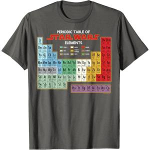 imageMens Star Wars Periodic Table of Elements Graphic TShirt XL AsphaltAsphalt Grey