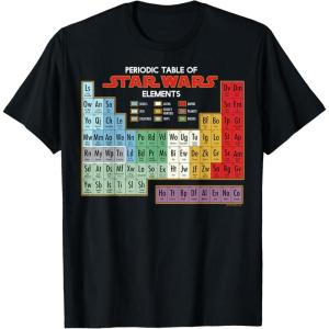 imageMens Star Wars Periodic Table of Elements Graphic TShirt XL AsphaltBlack