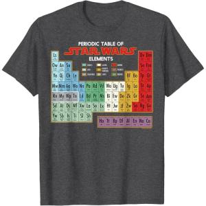 imageMens Star Wars Periodic Table of Elements Graphic TShirt XL AsphaltDark Heather Grey