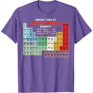 imageMens Star Wars Periodic Table of Elements Graphic TShirt XL AsphaltPurple Heather