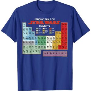 imageMens Star Wars Periodic Table of Elements Graphic TShirt XL AsphaltRoyal Blue