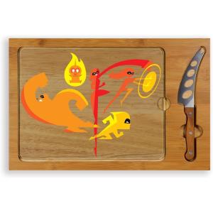 imagePICNIC TIME Star Wars R2D2 Icon Glass Top Cutting Board ampamp Knife Set Cheese Boards Charcuterie Boards Serving Platter Parawood ampamp BambooDisney Pixar The Incredibles  Parawood  Bamboo