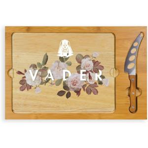 imagePICNIC TIME Star Wars R2D2 Icon Glass Top Cutting Board ampamp Knife Set Cheese Boards Charcuterie Boards Serving Platter Parawood ampamp BambooStar Wars Darth Vader  Parawood  Bamboo