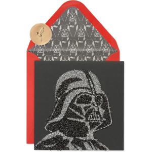 imagePapyrus Star Wars Birthday Card R2D2Darth Vader