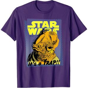 imageStar Wars Admiral Ackbar Its a Trap Retro TShirt TShirtPurple