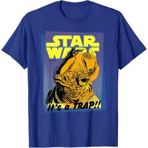 imageStar Wars Admiral Ackbar Its a Trap Retro TShirt TShirtRoyal Blue