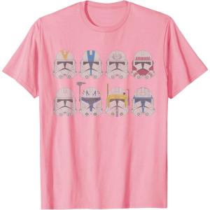 imageStar Wars Clone Wars Clone Troopers Helmets TShirtPink