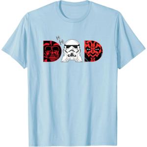 imageStar Wars Darth Vader Darth Maul Dad Fathers Day Birthday TShirtBaby Blue