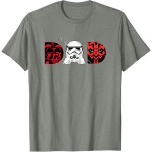 imageStar Wars Darth Vader Darth Maul Dad Fathers Day Birthday TShirtOlive Heather