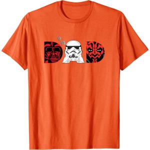 imageStar Wars Darth Vader Darth Maul Dad Fathers Day Birthday TShirtOrange