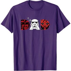 imageStar Wars Darth Vader Darth Maul Dad Fathers Day Birthday TShirtPurple