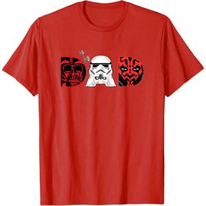 imageStar Wars Darth Vader Darth Maul Dad Fathers Day Birthday TShirtRed