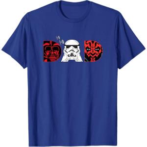 imageStar Wars Darth Vader Darth Maul Dad Fathers Day Birthday TShirtRoyal Blue
