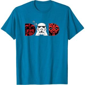 imageStar Wars Darth Vader Darth Maul Dad Fathers Day Birthday TShirtSapphire Blue