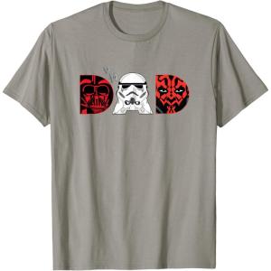 imageStar Wars Darth Vader Darth Maul Dad Fathers Day Birthday TShirtSlate Grey
