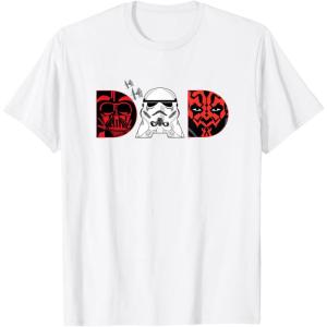 imageStar Wars Darth Vader Darth Maul Dad Fathers Day Birthday TShirtWhite