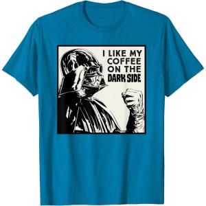 imageStar Wars Darth Vader I Like My Coffee On the Dark Side TShirtSapphire Blue