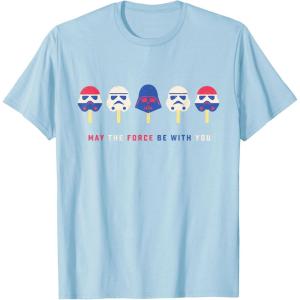 imageStar Wars Darth Vader Popsicle May the Force Be With You TShirtBaby Blue