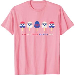 imageStar Wars Darth Vader Popsicle May the Force Be With You TShirtPink