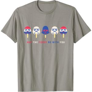 imageStar Wars Darth Vader Popsicle May the Force Be With You TShirtSlate Grey