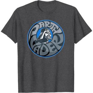 imageStar Wars Darth Vader Retro Helmet and Name TShirtDark Heather Grey