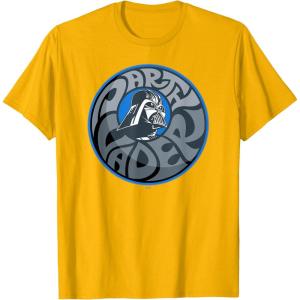 imageStar Wars Darth Vader Retro Helmet and Name TShirtGolden Yellow