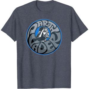 imageStar Wars Darth Vader Retro Helmet and Name TShirtHeather Blue