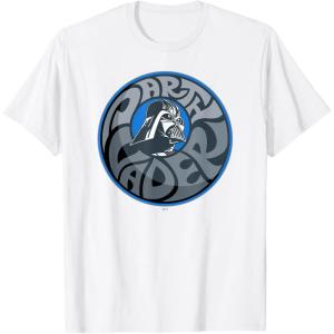 imageStar Wars Darth Vader Retro Helmet and Name TShirtWhite