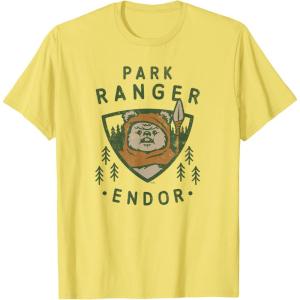 imageStar Wars Ewok Park Ranger Endor TShirtLemon Yellow