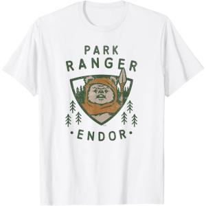 imageStar Wars Ewok Park Ranger Endor TShirtWhite