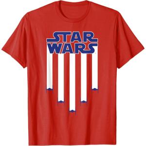 imageStar Wars Fighter Jets Star Spangled Banner July 4th TShirt TShirtRed