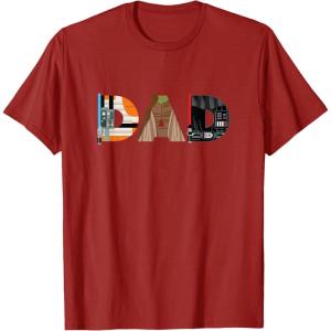 imageStar Wars Luke Yoda Darth Vader Dad Fathers Day Birthday TShirtCranberry Red