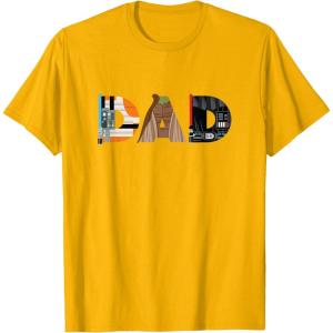 imageStar Wars Luke Yoda Darth Vader Dad Fathers Day Birthday TShirtGolden Yellow