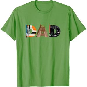 imageStar Wars Luke Yoda Darth Vader Dad Fathers Day Birthday TShirtGrass Green