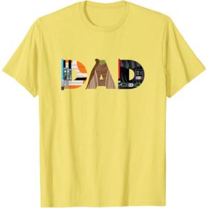 imageStar Wars Luke Yoda Darth Vader Dad Fathers Day Birthday TShirtLemon Yellow