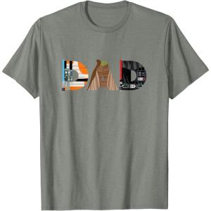 imageStar Wars Luke Yoda Darth Vader Dad Fathers Day Birthday TShirtOlive Heather