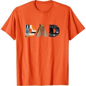 imageStar Wars Luke Yoda Darth Vader Dad Fathers Day Birthday TShirtOrange