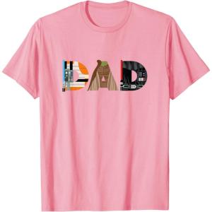 imageStar Wars Luke Yoda Darth Vader Dad Fathers Day Birthday TShirtPink