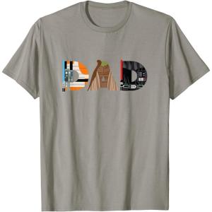 imageStar Wars Luke Yoda Darth Vader Dad Fathers Day Birthday TShirtSlate Grey