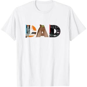 imageStar Wars Luke Yoda Darth Vader Dad Fathers Day Birthday TShirtWhite